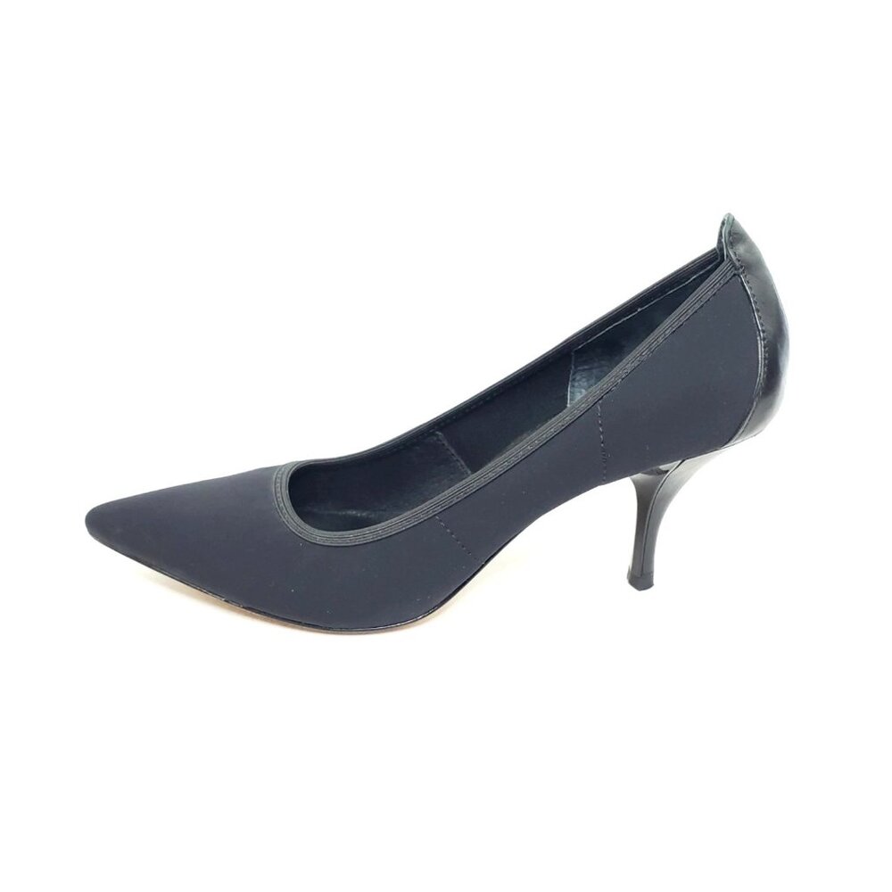 Donald J Pliner Emma Black Leather Pointed Toe Pumps Womens Size US 8.5M